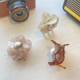 FLORAL HAIR CLIP PEARL AND RHINESTONE PETAL CLIP_CWASC1606