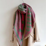 Polka Dot Loop ScarfTHICK Warm Winter Shawl_Cwasc0979
