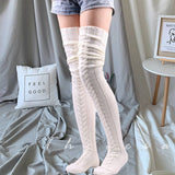 AUTUMN AND WINTER WARM SOLID COLOR KNEE SOCKS_CWMS0307