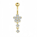 FLOWER CZ BELLY RING HYPOALLERGENIC PIERCING_CWMM9252