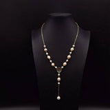 LONG BRAIDED FRESHWATER PEARL SWEATER NECKLACE_CWAJE3887