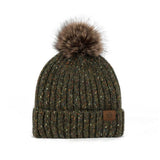 NEW WINTER OUTDOOR WARM PLUSH BALL KNITTED HAT_CWAH2452