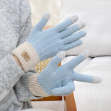 Winter Cashmere Touch Screen Plus Fleece Gloves_Cwag0186