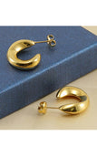 18K Gold Plated Stainless Steel Earrings_Cwaje0387