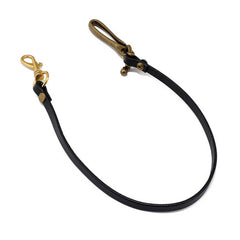 SIMPLE PERSONALITY STREET LEATHER PANTS CHAIN_CWMM4822