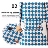 CHECKERED COTTON LONG SLEEVE KITCHEN WORK APRON _CWMM6693