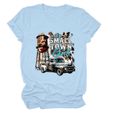 JUST A SMALL TOWN GIRL PRINT T SHIRT LOOSE FIT_CWTTS1525