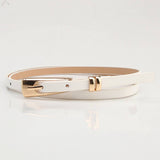 CLASSIC SIMPLE ALLOY BUCKLE LEOPARD THIN BELTS_CWABE0399