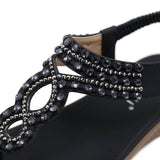 CRYSTAL BEADED DECORATIVE PINCH TOE SANDALS_CWSHS0507