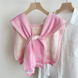 FLORAL KNIT SHAWL LIGHT CARDIGAN SCARF FOR WOMEN_CWASC0847