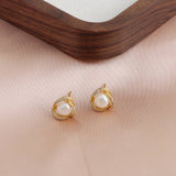 Light Luxury Freshwater Baroque Pearl Earrings