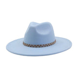 ETHNIC STYLE WOOL BLEND FEDORA HAT MEN WOMEN_CWAH04379