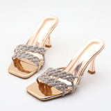 SIMPLE SOLID COLOR LARGE SIZE POINTED TOE SANDALS_CWSHS0581