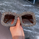 CANDY COLOR DIAMOND LARGE FRAME SUNGLASSES_CWASG0835