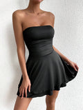 Womens Sexy Off-Shoulder Bodycon Mini Dress