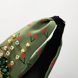 CHERRY PRINT MIDDLE KNOT HEADBAND_CWAHA2128