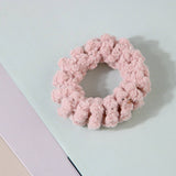 Cwaha07439_Fuzzy Telephone Cord Hair Tie For Women
