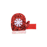 GLITTER PINK REINDEER HAIR CLIP FOR KIDS_CWAHA6682
