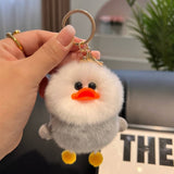 CUTE LITTLE YELLOW DUCK CAR KEYCHAIN BAG PENDANT_CWMM2505