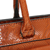 SIMPLE SNAKE PATTERN PORTABLE BIG BAG_CWAB0963