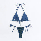 SEXY STRING BIKINI TWO PIECE SWIMSUIT WOMEN_CWMW0755