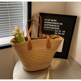 Temperament Hollow Woven Beach Bag_Cwab2315