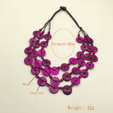 ETHNIC STYLE WOODEN BEADS HAND WOVEN NECKLACE_CWMM4729