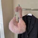 Winter Handbag Plush Shoulder Dumpling Bag_Cwab3970