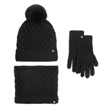 Winter Warm Wool Hat Scarf Gloves Three-Piece Set_Cwmm2774