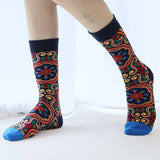 RETRO JACQUARD STREET SKATEBOARD SOCKS_CWMS0162