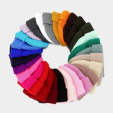 Vintage Knit Dome Skull Cap Warm Short Beanie Hat_Cwah04690