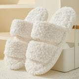 HOME CURLY INDOOR OPEN FUR SLIPPERS_CWSHS0825