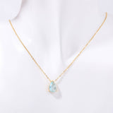 TEARDROP ZIRCON DECEMBER BIRTHSTONE NECKLACE_CWMM5534