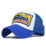 OUTDOOR SUN PROTECTION EMBROIDERED TRUCKER HAT_CWAH1363