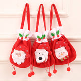 CHRISTMAS BRUSHED CLOTH CANDY TOTE BAG GIFT BAG_CWMM1907