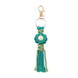 HAND WOVEN FLOWER KEYCHAIN_CWMM1563