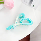 GRADIENT HEART HAIR CLAW SWEET PONYTAIL SHARK CLIP_CWAHA1585