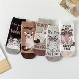 Women Cartoon Animal Cat Socks_Cwms0945