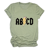 SUMMER NEW ARRIVAL PLUS SIZE TEE WITH LIGHTNING_CWTTS1476