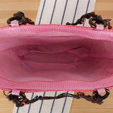 HAND EMBROIDERED STARFISH STRAW BAG_CWAB2017