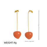 FRESH FRUIT VEGGIE 18K GOLD PLATED EARRINGS_CWAJE5067