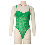 Strap Lace Patchwork Jumpsuit