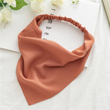 SOLID COLOR TRIANGULAR SCARF HAIR ACCESSORIES_CWAHA4150