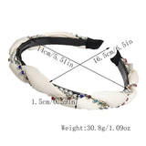 FASHION CROSS RHINESTONE BEADS HEADBAND_CWAHA2212