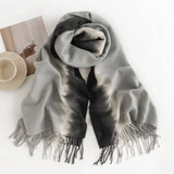 CHIC CASHMERE FEEL SCARF FAUX WOOL WINTER SHAWL_CWASC0435