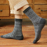 5 PAIRS OF CASUAL SIMPLE THICK WARM COTTON SOCKS_CWMS0687