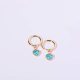 FASHIONABLE HEART BIRTHSTONE EARRINGS_CWMM5350