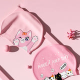 GIRLS SWIM CAP SILICONE WATERPROOF CUTE EAR COVER_CWMM6722