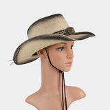 Western Cowboy Straw Hat Jazz Hat_Cwah1198