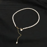 Womens Natural Freshwater Pearl Necklace